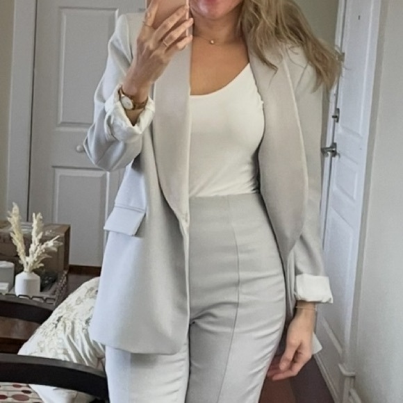 Light Grey Zara Blazer Size S - Picture 5 of 6